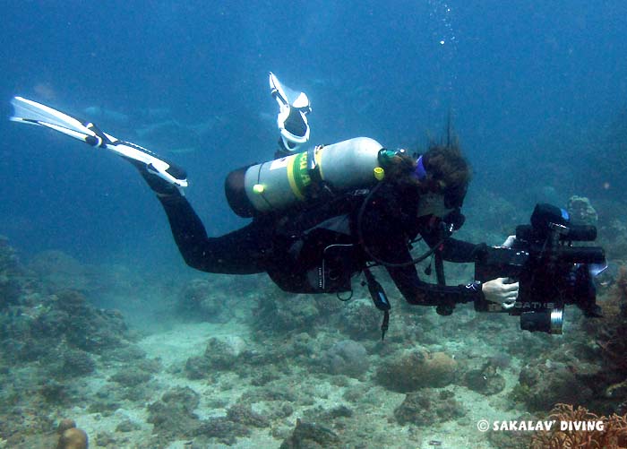 accompagnement plongée vidéo à Nosy Be